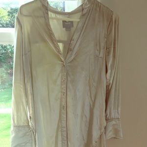 Anthropologie Tops - Shiny velveteen shirt Anthropologie Tops - Shiny velveteen shirt